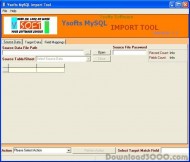 Ysofts Mysql import tool screenshot